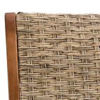 Vick - Lot De 2 Chaises Jardin - Taupe/Marron