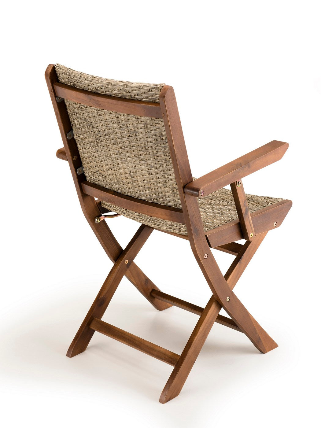 Vick - Lot De 2 Fauteuils Jardin - Taupe/Marron