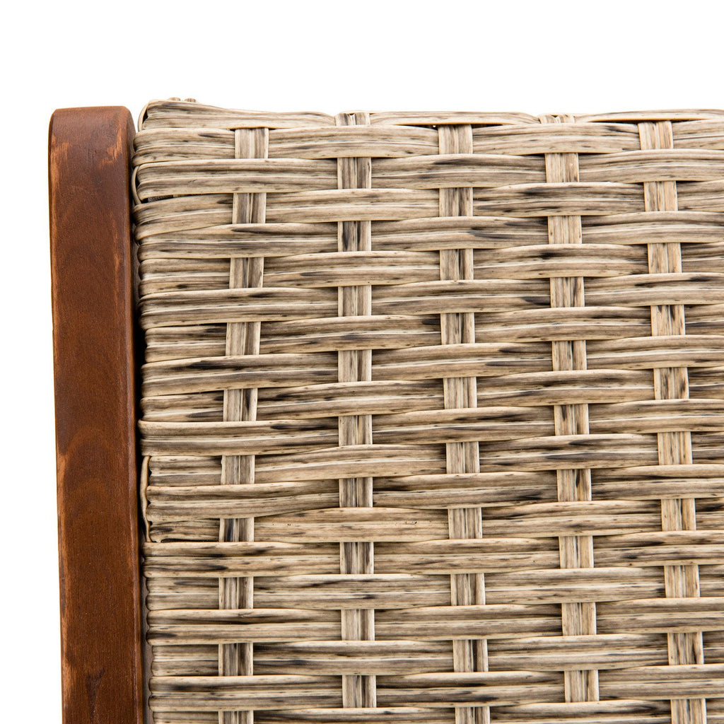 Vick - Lot De 2 Fauteuils Jardin - Taupe/Marron