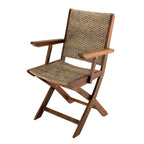 Vick - Lot De 2 Fauteuils Jardin - Taupe/Marron