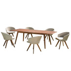 Vick - Salon De Jardin 8/10 Pers - Taupe/Marron/Beige
