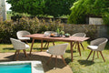Vick - Salon De Jardin 8/10 Pers - Taupe/Marron/Beige
