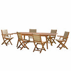 Vick - Salon De Jardin 8/10 Pers - Taupe/Marron