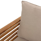 Vick - Salon De Jardin 5 Pers - Taupe/Marron