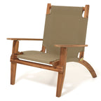 Vick - Salon De Jardin 4 Pers - Taupe/Marron