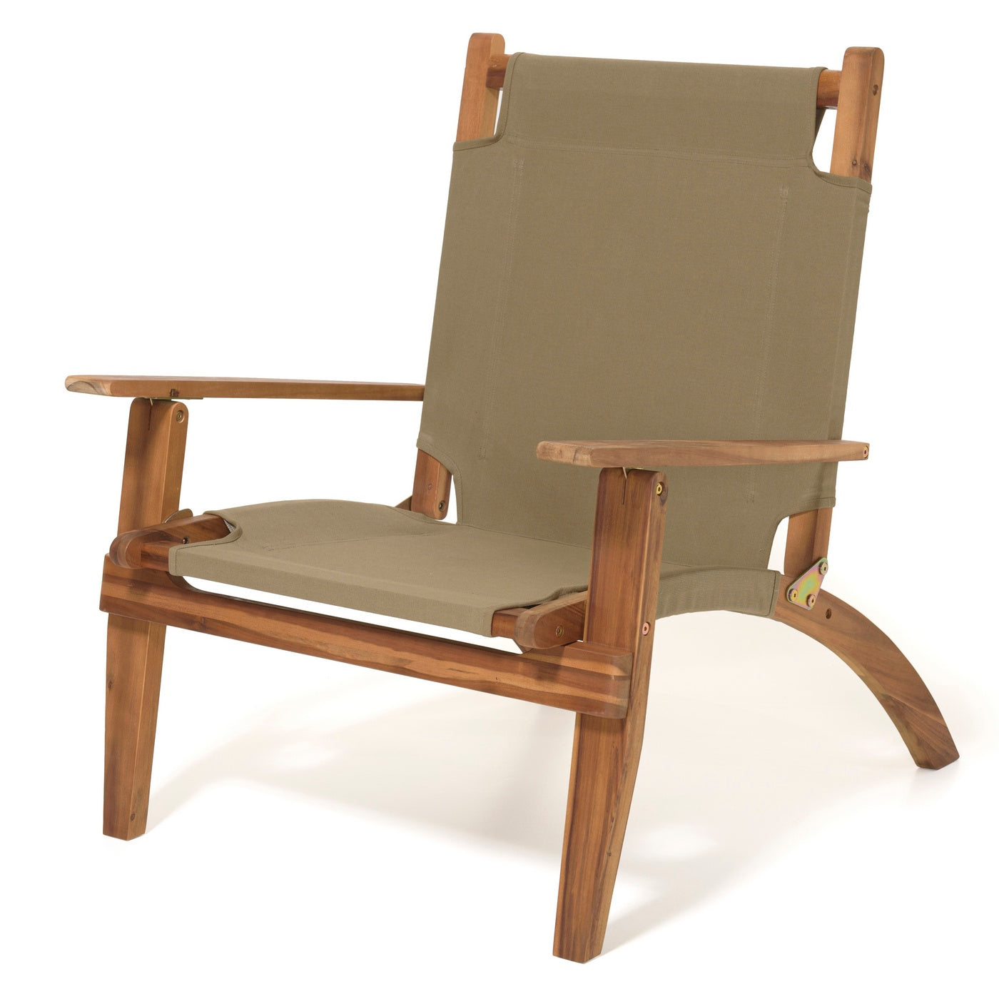 Vick - Salon De Jardin 4 Pers - Taupe/Marron