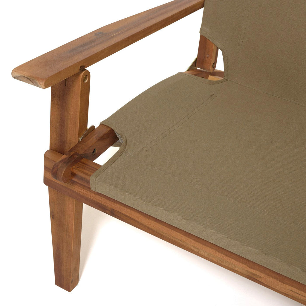 Vick - Salon De Jardin 4 Pers - Taupe/Marron