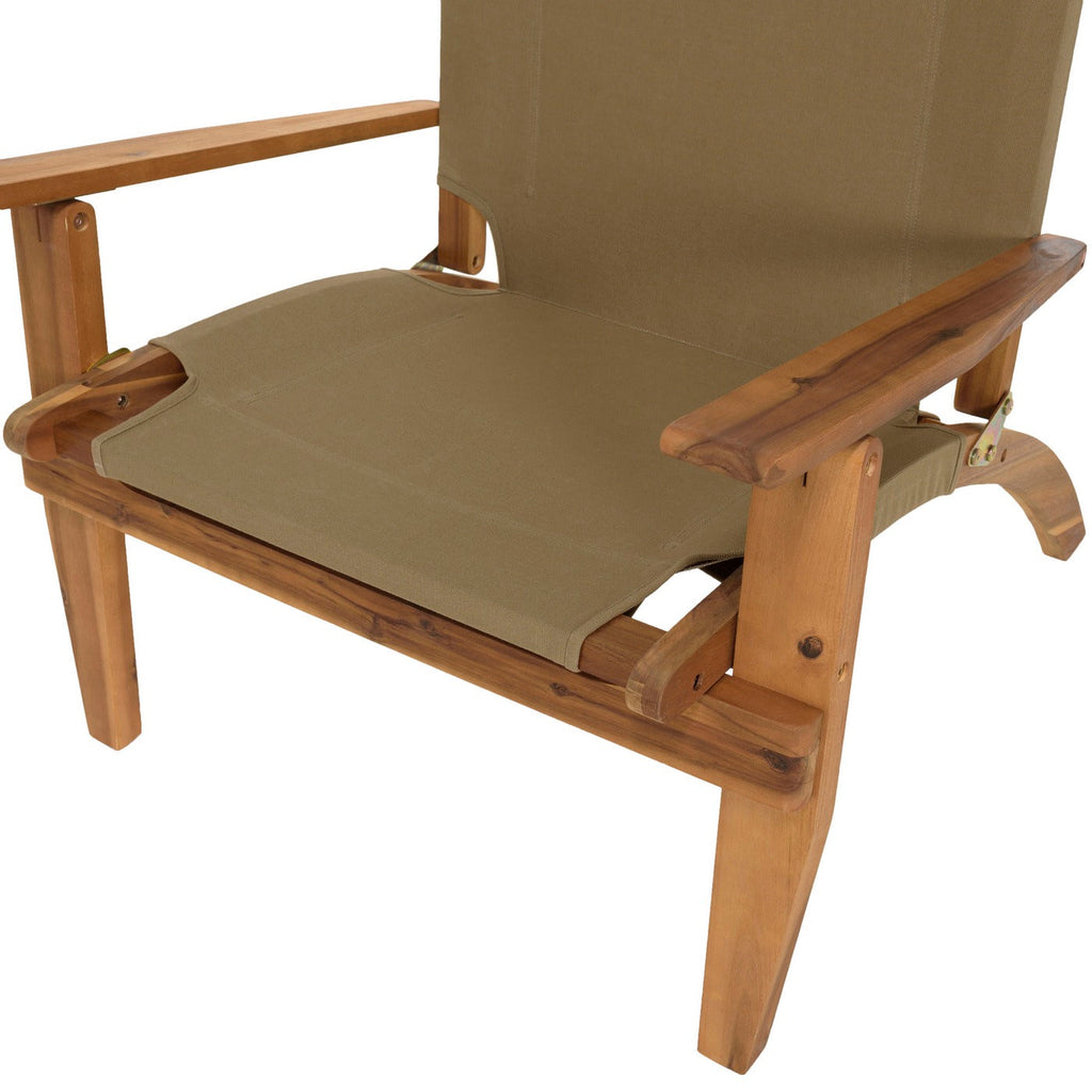 Vick - Salon De Jardin 2 Pers - Taupe/Marron