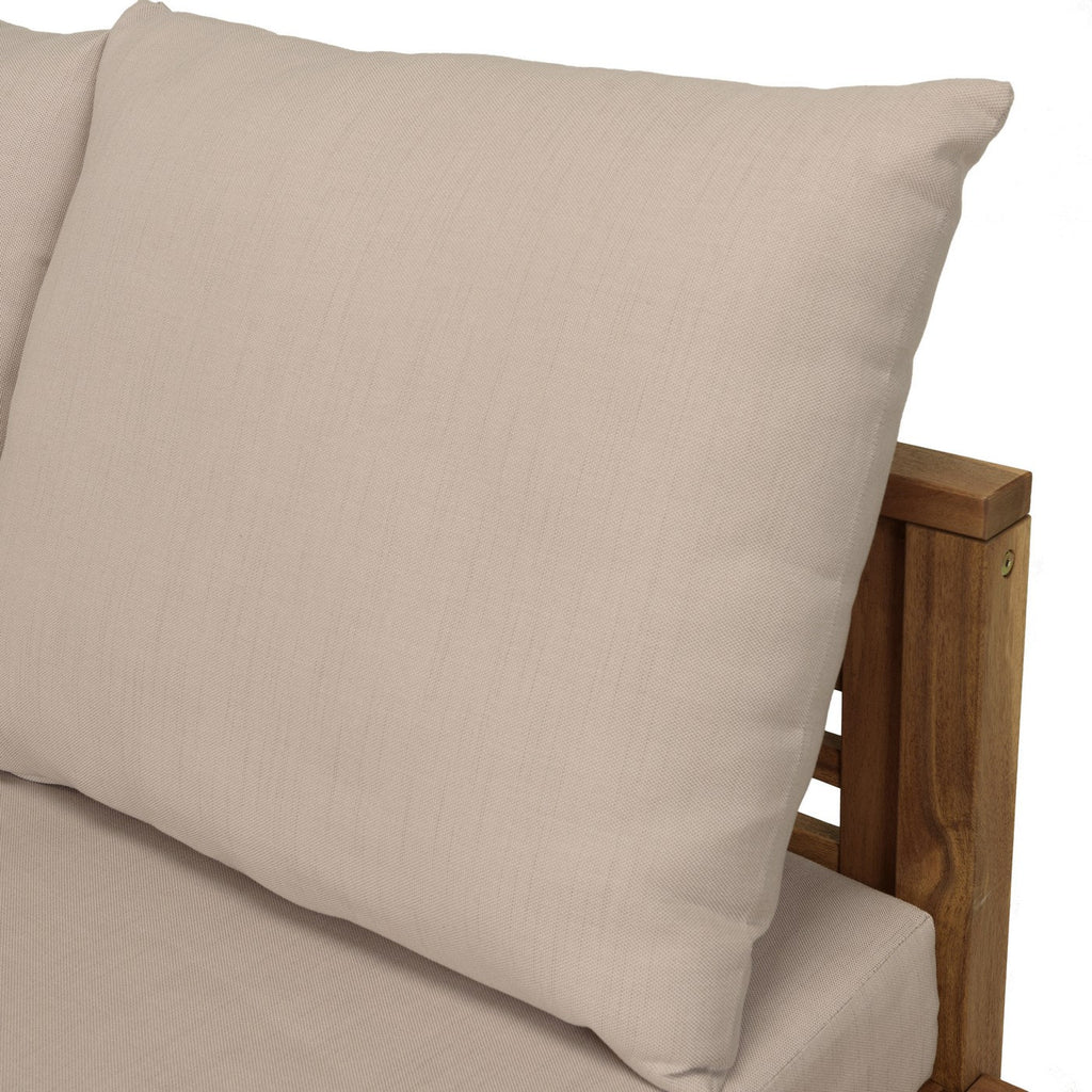 Vick - Salon De Jardin 5 Places - Marron/Taupe