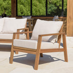 Vick - Salon De Jardin 5 Places - Taupe/Marron