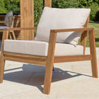 Vick - Salon De Jardin 5 Places - Taupe/Marron