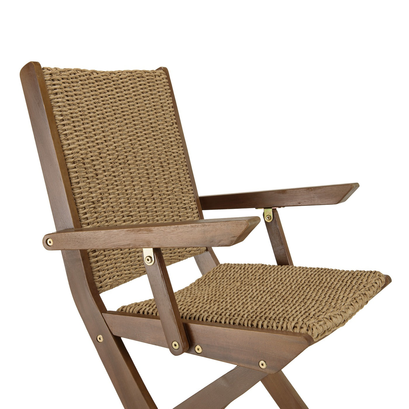 Vick - Lot De 2 Fauteuils Jardin - Marron/Taupe