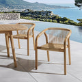 Vick - Lot De 2 Fauteuils Jardin - Marron/Beige