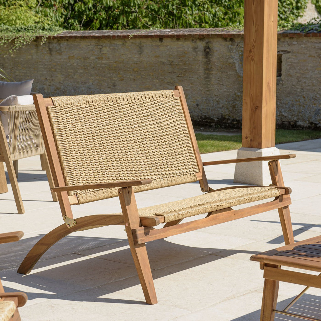 Vick - Salon De Jardin 4 Places - Marron/Taupe