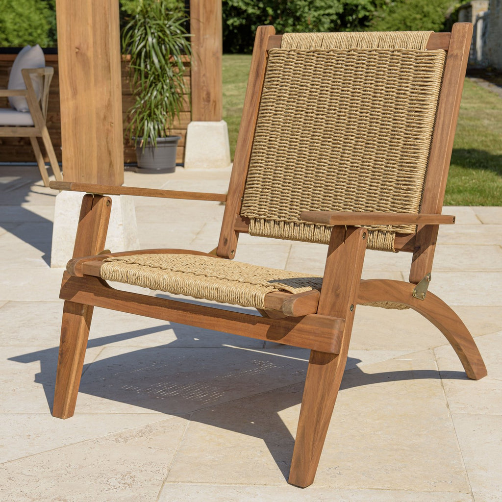 Vick - Salon De Jardin 4 Places - Marron/Taupe