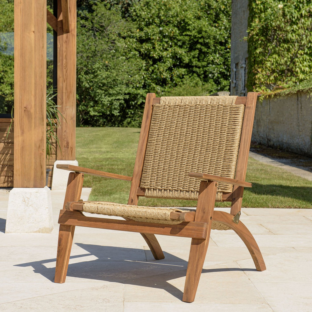 Vick - Salon De Jardin 4 Places - Marron/Taupe