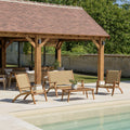 Vick - Salon De Jardin 4 Places - Marron/Taupe