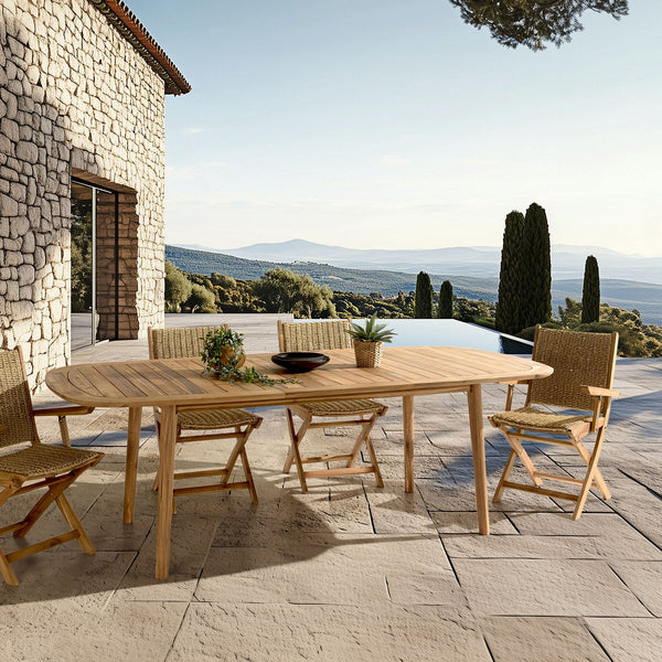 Vick - Table De Jardin - Marron