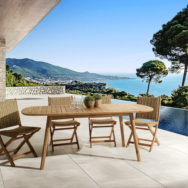 Vick - Table De Jardin - Marron
