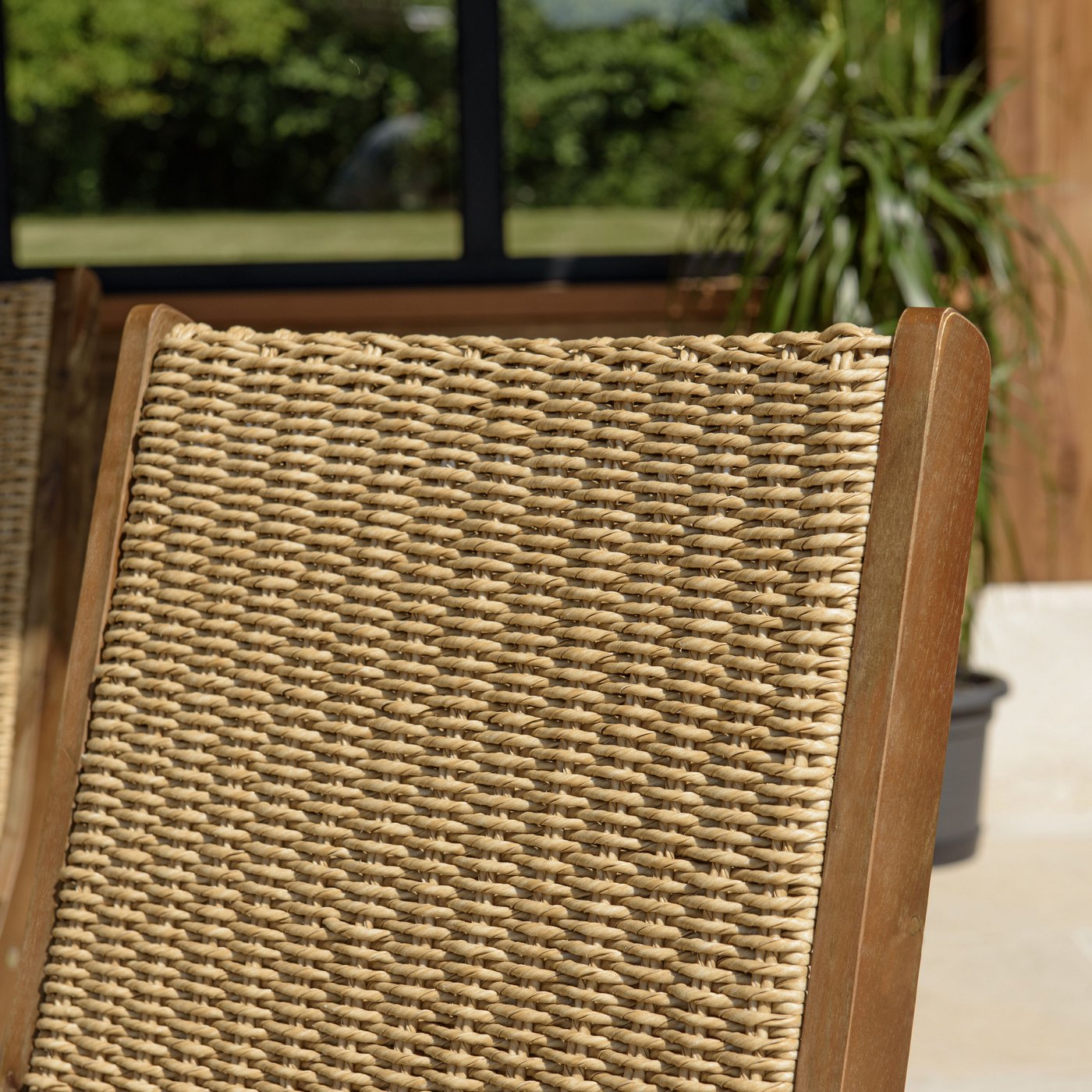 Vick - Salon De Jardin 6 Places - Marron/Taupe