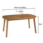 Vick - Salon De Jardin 6 Places - Marron/Taupe