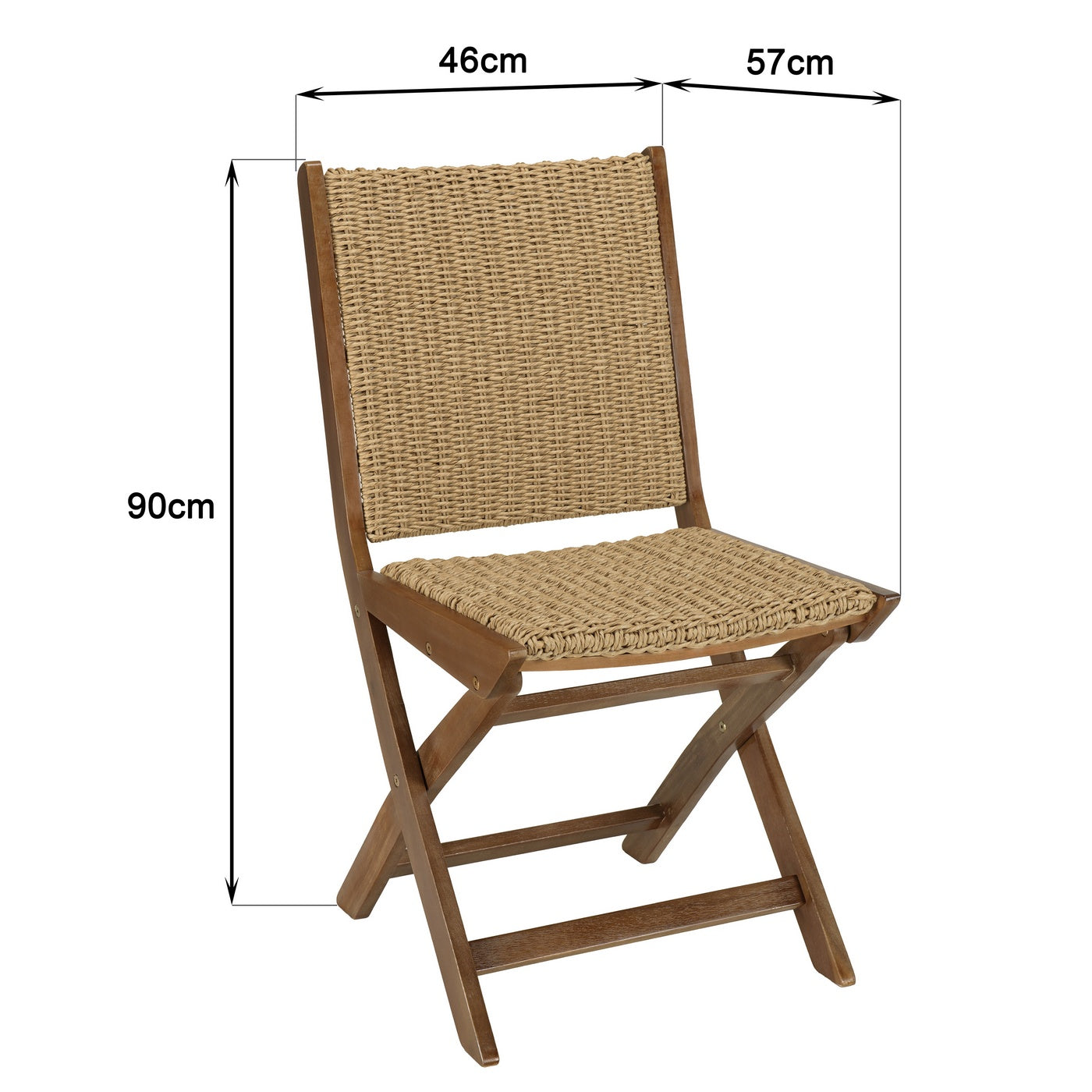 Vick - Salon De Jardin 6 Places - Marron/Taupe