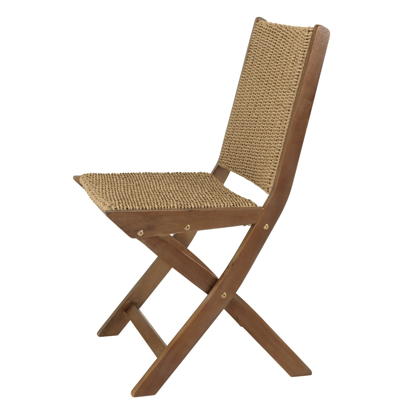 Vick - Salon De Jardin 6 Places - Marron/Taupe