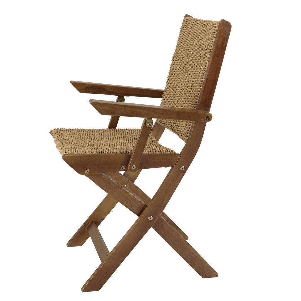 Vick - Salon De Jardin 6 Places - Marron/Taupe