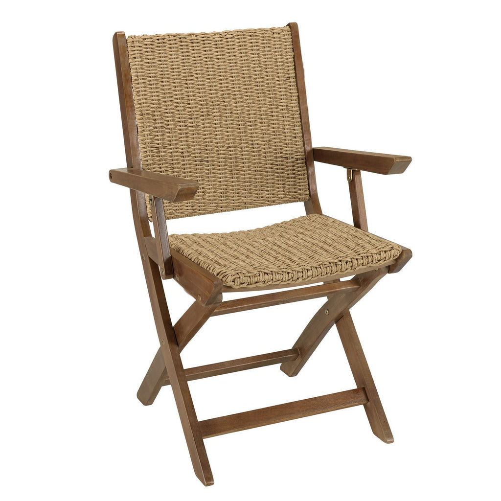 Vick - Salon De Jardin 6 Places - Marron/Taupe