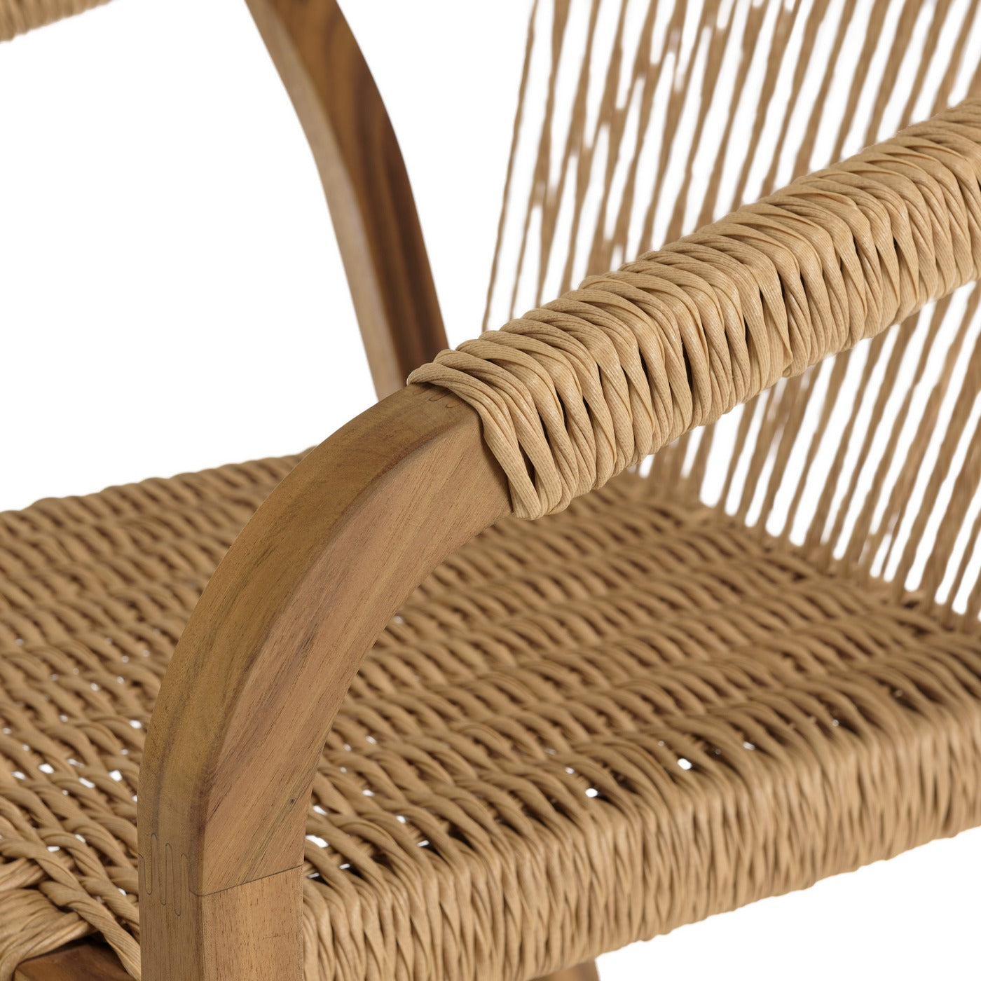 Vick - Salon De Jardin 6 Places - Beige/Marron