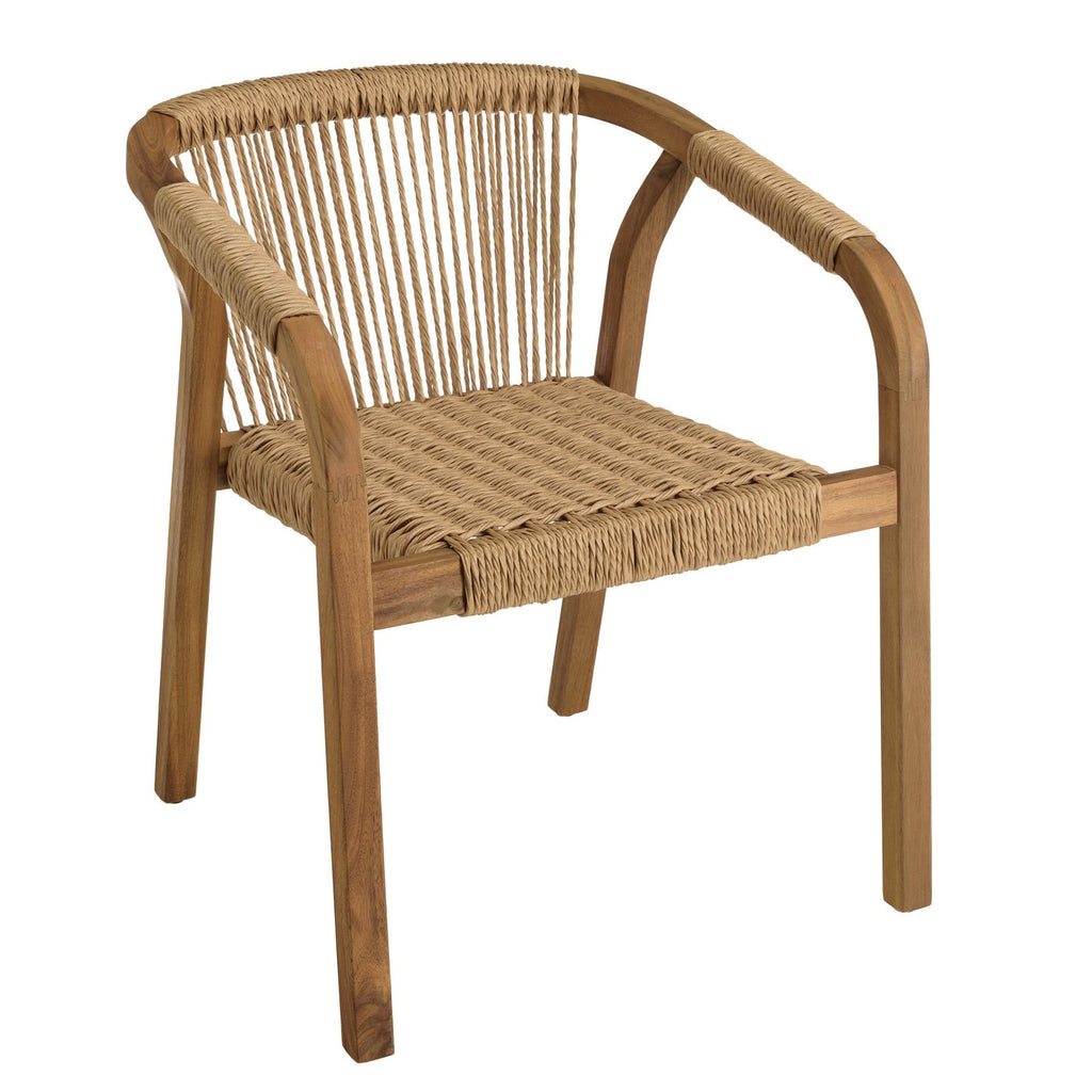 Vick - Salon De Jardin 6 Places - Beige/Marron