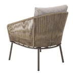 Vick - Salon De Jardin 5 Places - Taupe/Gris Anthracite