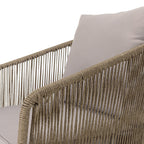 Vick - Salon De Jardin 5 Places - Taupe/Gris Anthracite