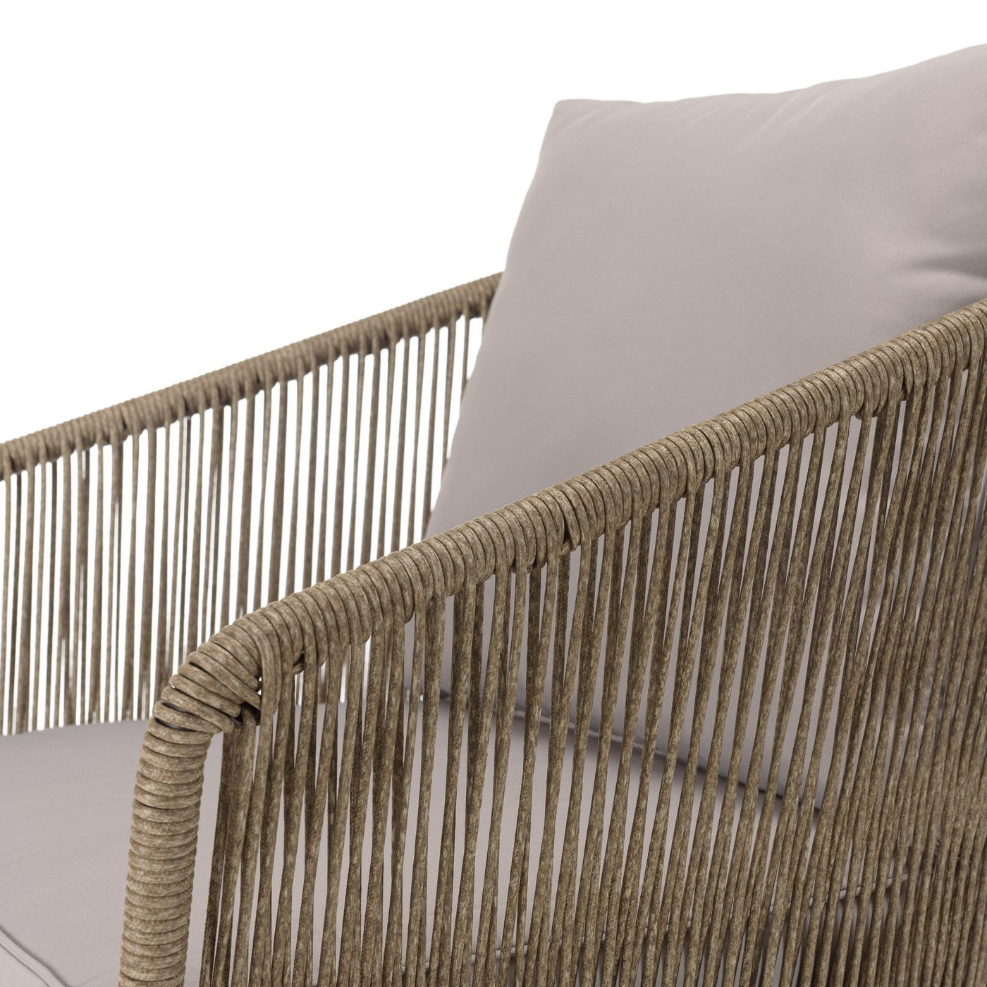 Vick - Salon De Jardin 5 Places - Taupe/Gris Anthracite