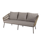 Vick - Salon De Jardin 5 Places - Taupe/Gris Anthracite