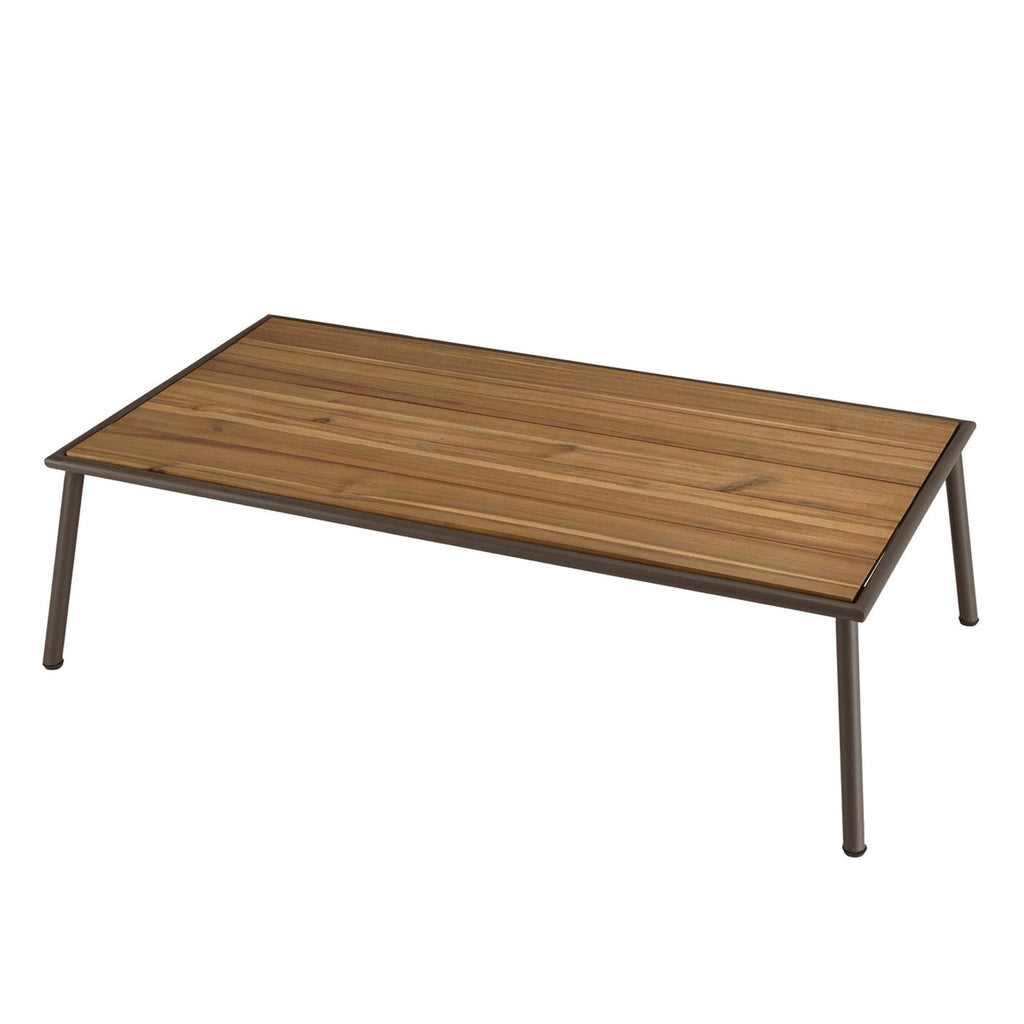 Vick - Salon De Jardin 5 Places - Taupe/Gris Anthracite