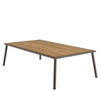 Vick - Salon De Jardin 5 Places - Taupe/Gris Anthracite