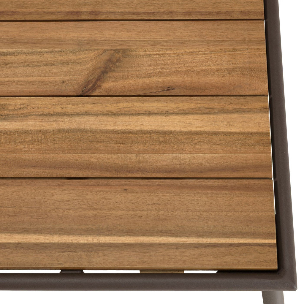 Vick - Salon De Jardin 5 Places - Taupe/Gris Anthracite