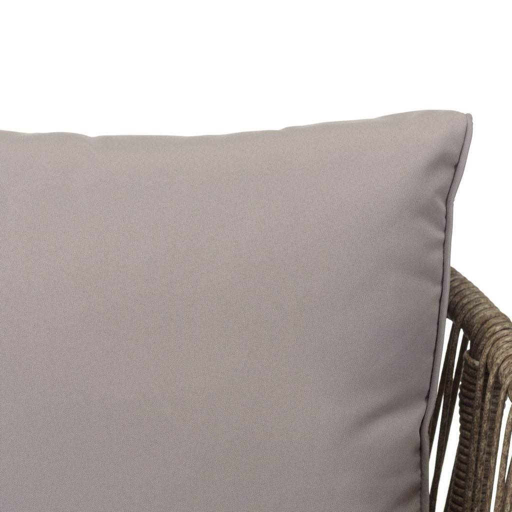 Vick - Salon De Jardin 5 Places - Taupe/Gris Anthracite