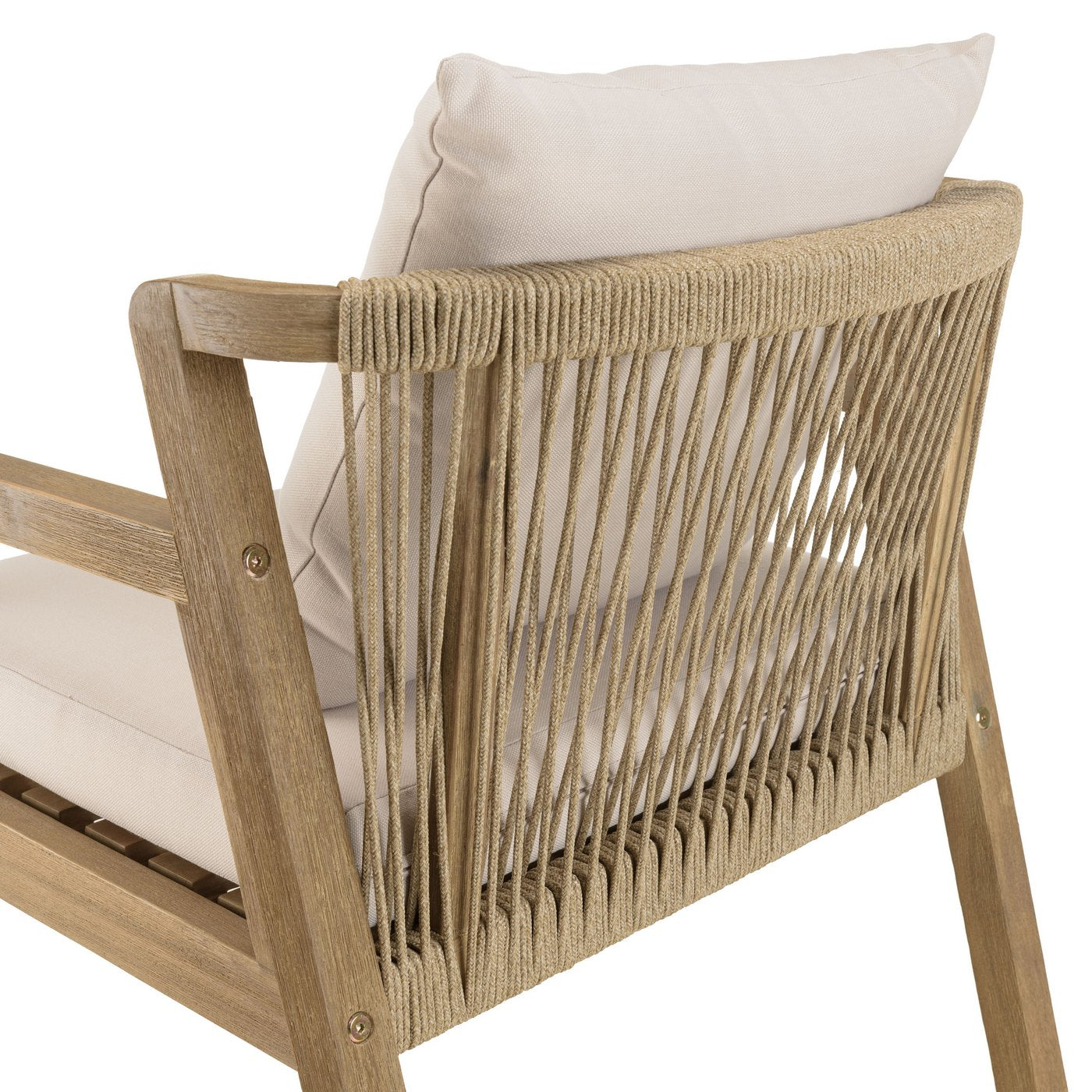 Celestin - Lot De 2 Fauteuils Jardin - Beige/Gris/Marron