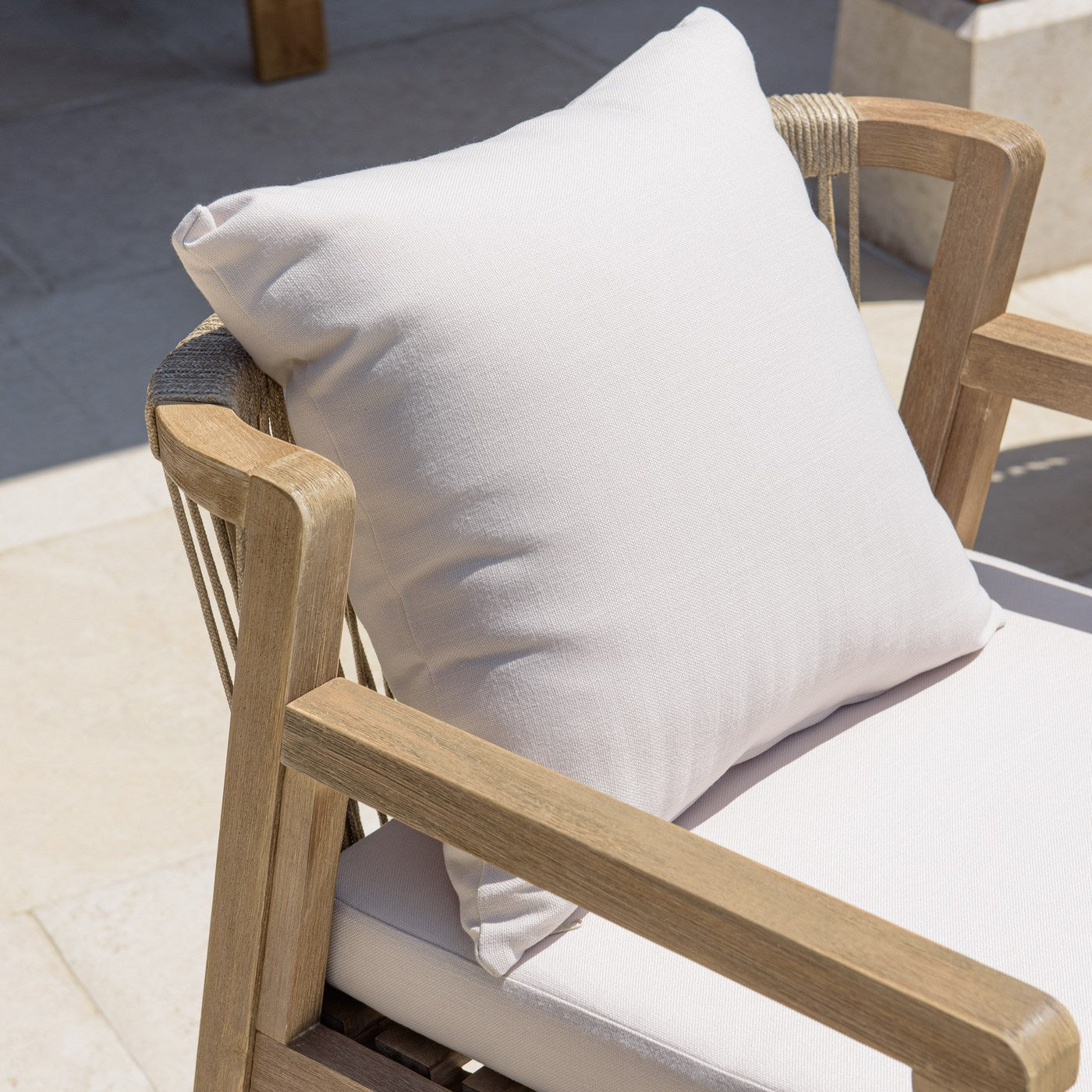 Celestin - Lot De 2 Fauteuils Jardin - Beige/Gris/Marron