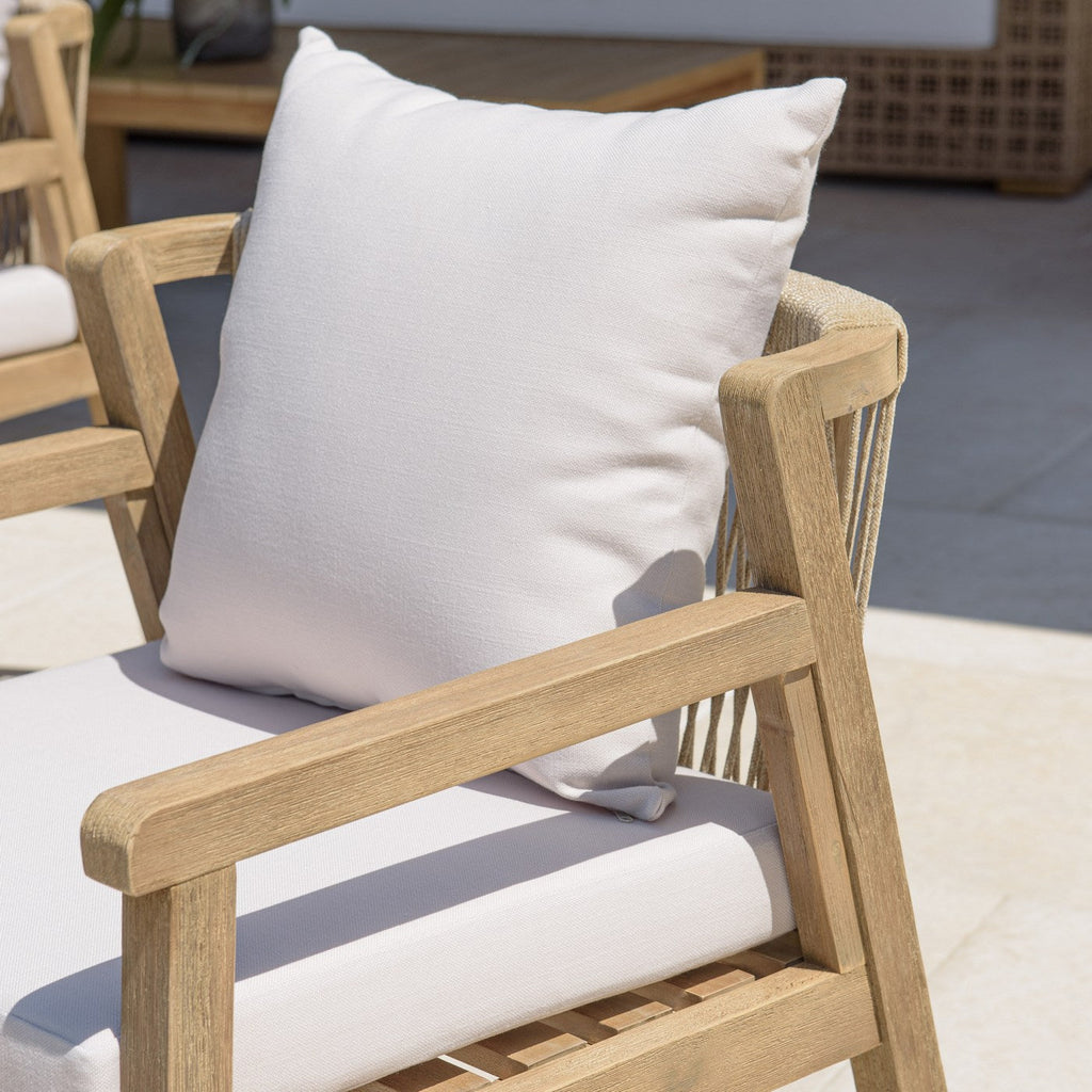 Celestin - Lot De 2 Fauteuils Jardin - Beige/Gris/Marron