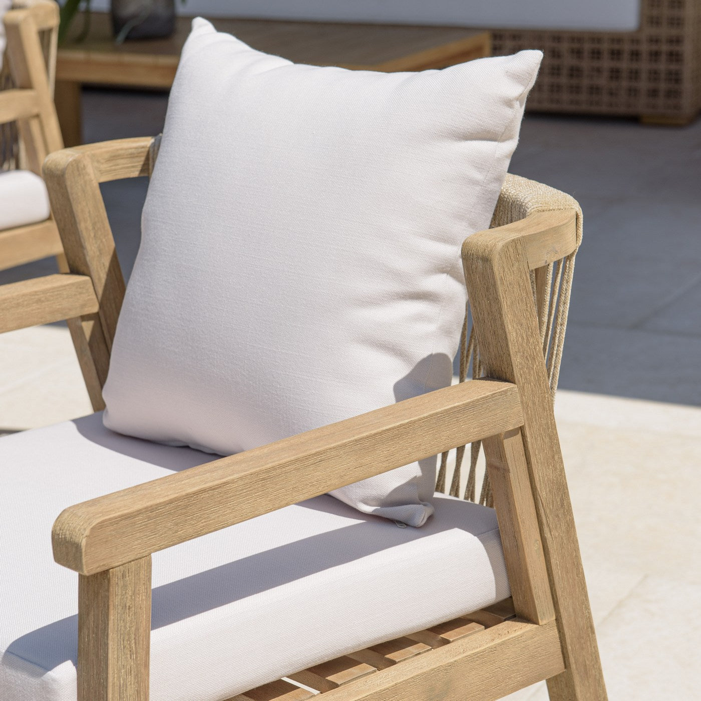 Celestin - Lot De 2 Fauteuils Jardin - Beige/Gris/Marron