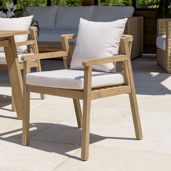 Celestin - Lot De 2 Fauteuils Jardin - Beige/Gris/Marron