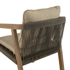 Celestin - Lot De 2 Fauteuils Jardin - Vert/Gris/Marron