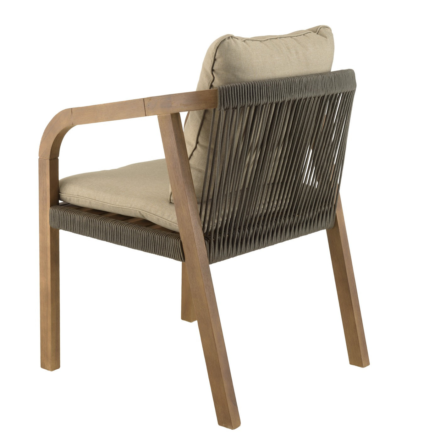 Celestin - Lot De 2 Fauteuils Jardin - Vert/Gris/Marron