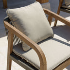 Celestin - Lot De 2 Fauteuils Jardin - Vert/Gris/Marron