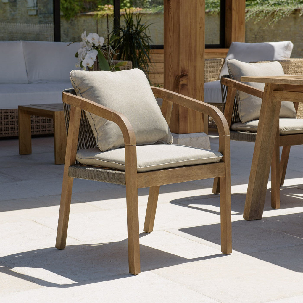 Celestin - Lot De 2 Fauteuils Jardin - Vert/Gris/Marron