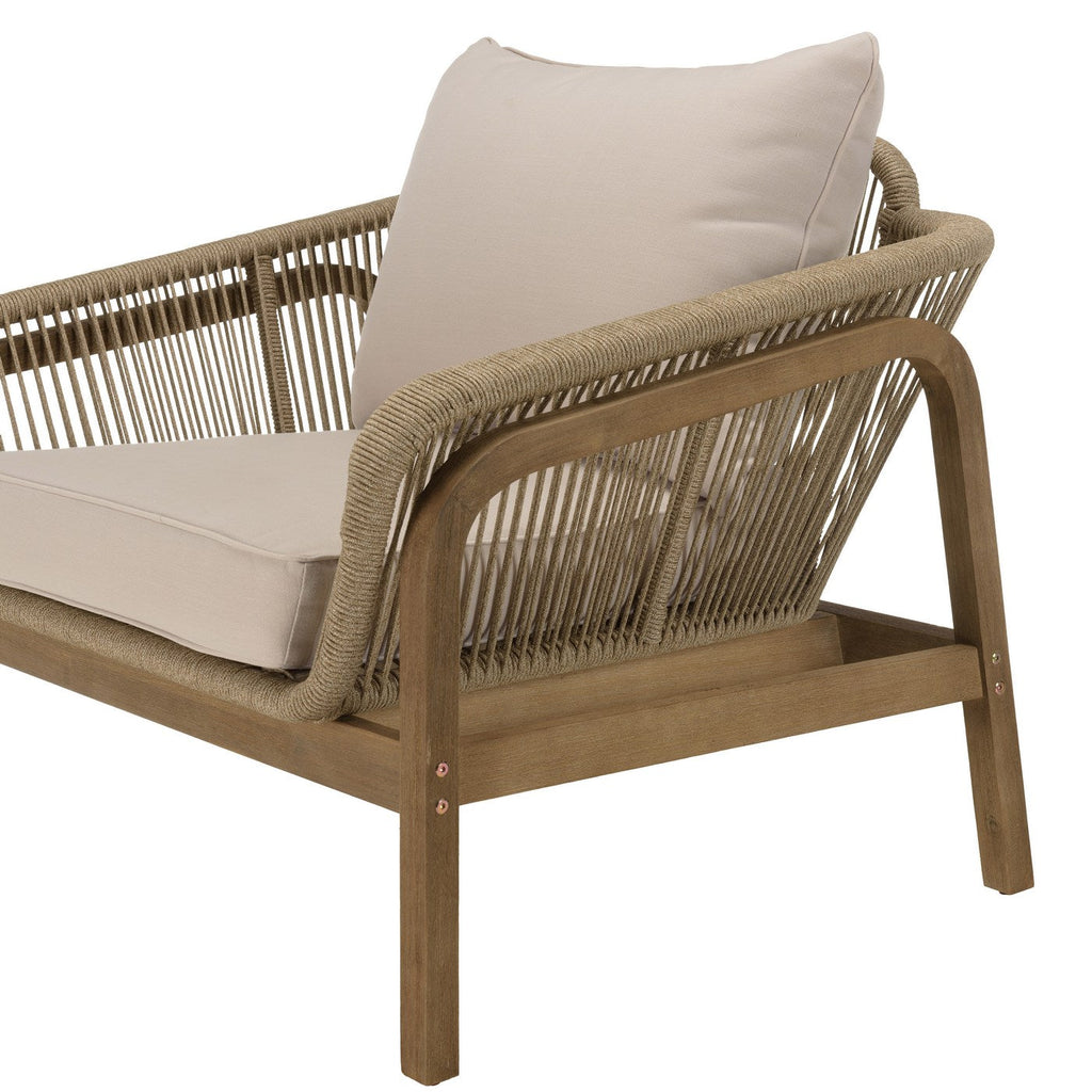 Celestin - Salon De Jardin 5 Places - Beige/Gris/Marron