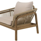 Celestin - Salon De Jardin 5 Places - Beige/Gris/Marron